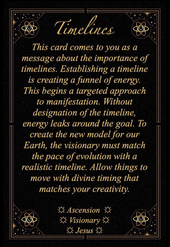 angel whispers card timelines